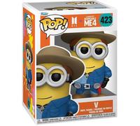 Figurine Funko Pop - Funko - Despicable Me 4 - V Minion - Jaune - 10 cm