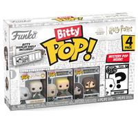 Funko Bitty Pop Harry Potter Pack 4 Voldemort/Draco Malfoy/Bellatrix Lestrange/Figurine mystérieuse