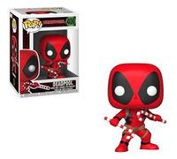 Funko Pop! Bobble: Marvel: Holiday Deadpool with Candy Canes - Figurine en Vinyle à Collectionner - Idée de Cadeau - Produits Officiels - Jouets pour Les Enfants et Adultes - Comic Books Fans