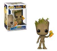 Funko – Figurine vinyle Pop! Bobble Groot avec Stormbreaker (Marvel Infinity War) – Officiel