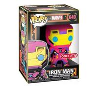 Funko Figurine Pop Iron Man Black Light - Vinyle 6x5,5x9,5 cm 90 g - Exclusivité Fnac