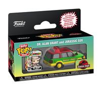 Funko Figurine Bitty Pop Rides Jurassic Park – Dr. Alan Grant et Jurassic SUV