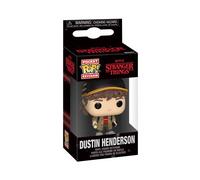 Funko POP! Keychain: Stranger Things Season 5 - Dustin Henderson - Mini-figurine en Vinyle à Collectionner Porte-clés Fantaisie - Cadeau de Noël