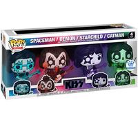 Figurine Funko Pop - Kiss - Spaceman / Demon / Starchild / Catman - Pack (82409)