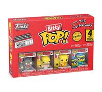 Funko Bitty Pop! The Simpsons - Scratchy - 4PKet Une Mini-Figurine Mystère en Surprise - 2.2 Cm Collectionnable - Étagère Empilable Incluse