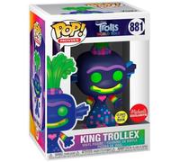 Figurine Funko Pop - Les Trolls N°881 - Roi Trollex - Brillant Dans Le Noir (47551)
