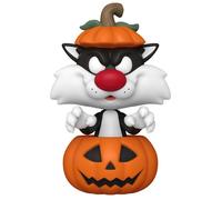 Funko - Figurine Pop! Animation - Sylvester (Grosminet) avec citrouille - Looney Tunes