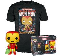 Figurine Funko Pop - Marvel Comics N°1282 - Iron Man (Noël) - T-Shirt