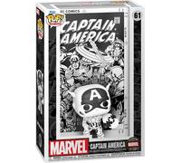Figurine Funko Pop - Marvel Comics N°61 - Captain America Noir Et Blanc - Comic Cover (80961)