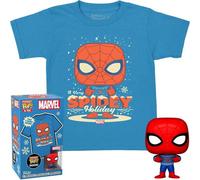 Figurine Funko Pop - Marvel Comics - Spider-Man (Noël) Pocket - T-Shirt
