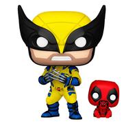 Figurine Funko POP Marvel Deadpool & Wolverine Wolverine with Babypool Jaune 9 cm