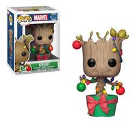 Figurine Funko Pop! Marvel: Holiday Groot (avec lumières et ornements)