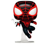 Figurine Funko POP Marvel Spiderman 2 Miles Morales Upgraded Suit Noir 9 cm