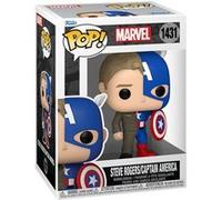 Figurine Funko Pop Marvel Split Captain America Steve Rogers Multicolore E