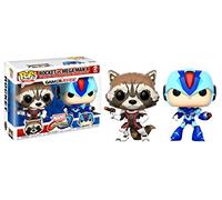 Gamerverse Fusée Contre Mega Homme X 2 Paquet 9.5cm Pop Vinyle Figurine Marvel