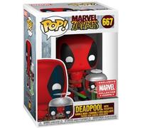 Figurine Funko Pop - Marvel Zombies N°667 - Deadpool Avec La Tête De Deadpool Zombie (49867)