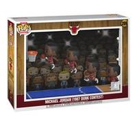 Funko – Figurine vinyle Pop! Moments Deluxe Michael Jordan (Chicago Bulls '87) 9 cm