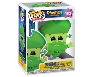 Figurine Funko Pop! Movies 1943 SpongeBob en Le Hollandais Volant 9 cm Vinyl Glow Vert Multicolore