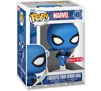 Funko – Figurine Pop Marvel – Spider-Man (costume bleu) – Les Quatre Fantastiques – Exclusif