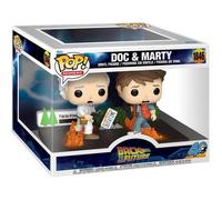 Funko Pop! Moment: Back to The Future - Doc & Marty&Marty - Retour vers Le Futur - Figurine en Vinyle à Collectionner - Idée de Cadeau - Movies Fans