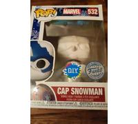 Figurine Funko Pop! N°532 - Captain America - Cap Snowman(Diy)(Wh)
