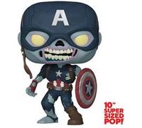 Funko Figurine Pop! N°949 Jumbo What If S2 - Zombie Captain America 25 cm