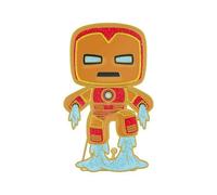 Loungefly POP! Large Enamel Pin MARVEL: GINGERBREAD - Iron Man - IRON MAN - Marvel Comics Pin en Émail - Broche Fantaisie Mignonne à Collectionner - pour les Sacs à Dos et Sacs