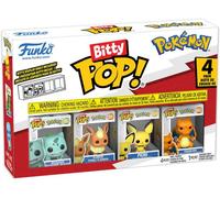 Funko Bitty Pop! Pokemon: Bulbasaur - Flareon - Pichu - Charizard - 4 Pack - 0,9 Pouce (2,2 cm) De Collection - Étagère d’Exposition empilable Incluse - Idée Cadeau - pour Sacs de fête