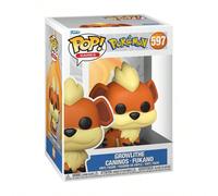 Figurine Funko Pop Pokémon en vinyle, Growlithe #597 modèle d'affichage en boîte, décoration de bureau à grosse tête mignonne, cadeau pour les fans de Pokémon, les filles et les femmes, cadeau d'anniv