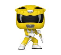 Figurine Funko Pop - Power Rangers - Mighty 30th - Jaune - Garantie 2 ans - Mixte