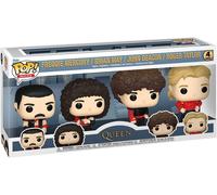 Funko Pop Rocks: Queen - Freddie Mercury - Radio Gaga 4PK - Figurine en Vinyle à Collectionner - Idée de Cadeau - Produits Officiels - Jouets pour Les Enfants et Adultes - Music Fans