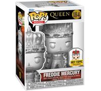 Figurine Funko Pop - Queen N°184 - Freddie Mercury Avec Pin (Argent) (68953)