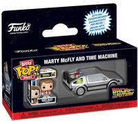 Figurine Funko Pop - Retour Vers Le Futur - Marty Mcfly Et La Delorean - Bitty Pop (85521)