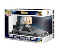 Figurine Funko Pop - Retour Vers Le Futur N°133 - Doc Avec La Machine À Remonter Le Temps (86449)