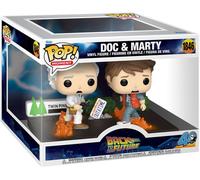 Funko Pop! Moment: Back to The Future - Doc & Marty&Marty - Retour vers Le Futur - Figurine en Vinyle à Collectionner - Idée de Cadeau - Movies Fans