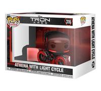 Funko – Figurine Vinyle Pop! Ride – Tron : Ares (Athena avec Light Cycle) – À collectionner