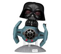 Figurine Funko POP Rides Deluxe Star Wars Darth Vader with Tie Advanced Starfighter Noir TU