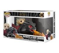 Funko Pop! Rides: GOT - Daenerys Targaryen on Fiery Drogon - Game of Thrones- Figurine en Vinyle à Collectionner - Idée de Cadeau - Produits Officiels - Jouets pour Les Enfants et Adultes