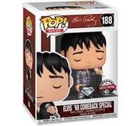 Figurine Funko Pop Rocks Elvis Presley '68 Comeback Special Diamond Glitter Exclusivité Fnac G