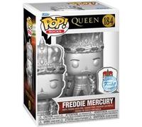 Queen 184 - Freddie Mercury Platinum Metallic Pop! Vinyl Figure with Enamel Pin