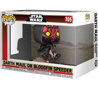 Figurine Funko Pop - Star Wars 1 : La Menace Fantôme N°705 - Dark Maul Sur Bloodfin Speeder (76014)