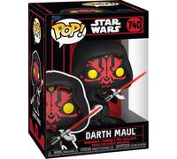 Figurine Funko Pop - Star Wars 1 : La Menace Fantôme N°740 - Dark Maul Avec Double Sabre Laser (80771)