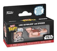 Funko - Figurine Pop Bitty Pop - Star Wars 4 : Un Nouvel Espoir - Luke Skywalker (Speeder) (85519)