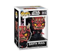 Figurine Funko Pop! Star Wars Impressions Darth Maul FUN90294 Bobblehead vinyle tête surdimensionnée sabre double Base noire Box #813