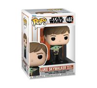 Figurine Funko POP Star Wars Le Mandalorien Luke Skywalker Avec Grogu (#482)