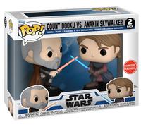Figurine Funko Pop - Star Wars : The Clone Wars - Comte Dooku Et Anakin Skywalker - Pack (74328)