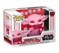 Figurine Funko Pop Star Wars Valentines Edition Grogu with cookies Rose G