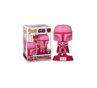 Figurine Funko Pop Star Wars Valentines The Mandalorian with Grogu Multicolore