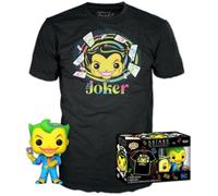 Figurine Funko Pop! & T. Shirt : DC Comics Batman The Animated Series - The Joker (Blacklight) Taille Small (S)