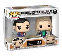 Funko - Pack 2 figurines Pop! The Office - Michael Scott & Holly Flax - Vinyle Multicolore